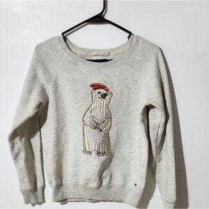 American Eagle Marled gray silver sweatershirt